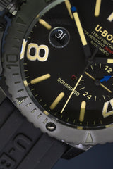 U-Boat Sommerso 46 Diver Date Black DLC - Designer Watch Store