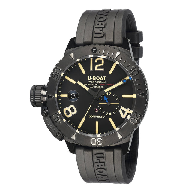 U-Boat Sommerso 46 Diver Date Black DLC - Designer Watch Store