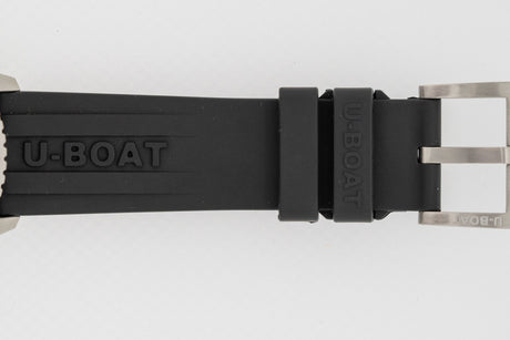U-Boat Sommerso Diver Black Silicone Strap - Designer Watch Store