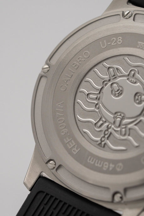 U-Boat Sommerso Diver Black Silicone Strap - Designer Watch Store