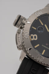 U-Boat Sommerso Diver Black Silicone Strap - Designer Watch Store