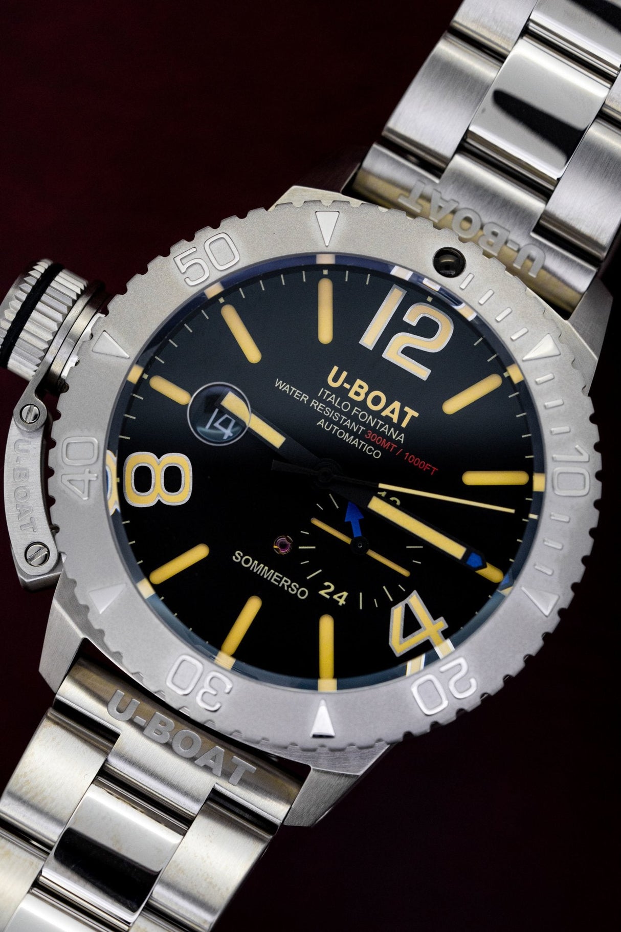 U-Boat Sommerso Diver Stainless Steel - Designer Watch Store