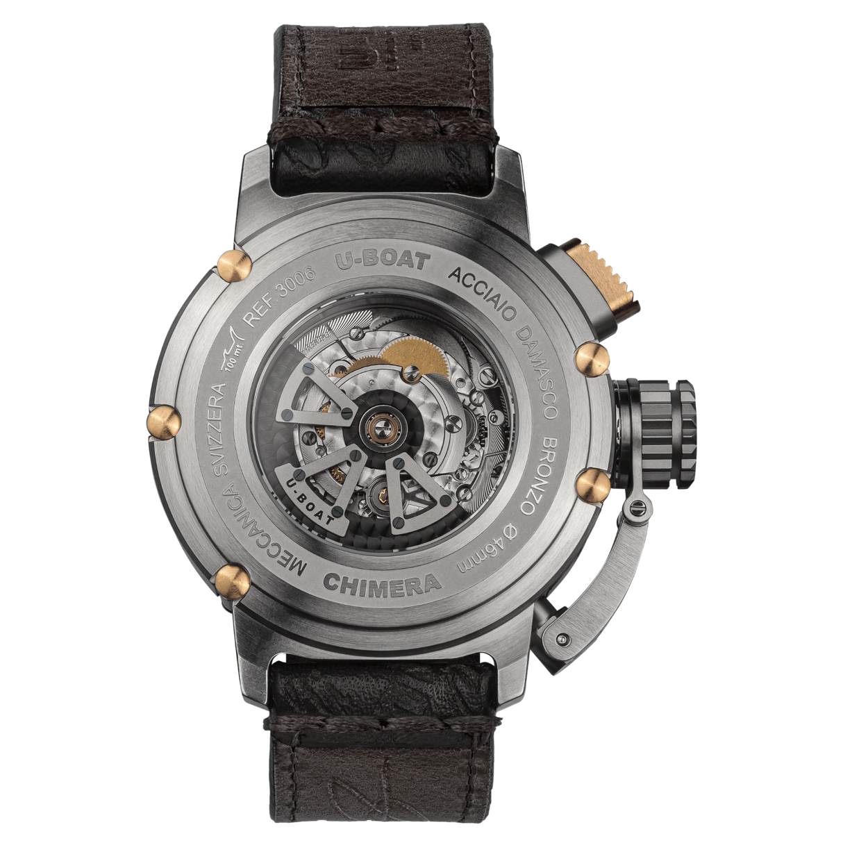 U-Boat Men’s Watch 46mm Chimera Damascus Bronze Black