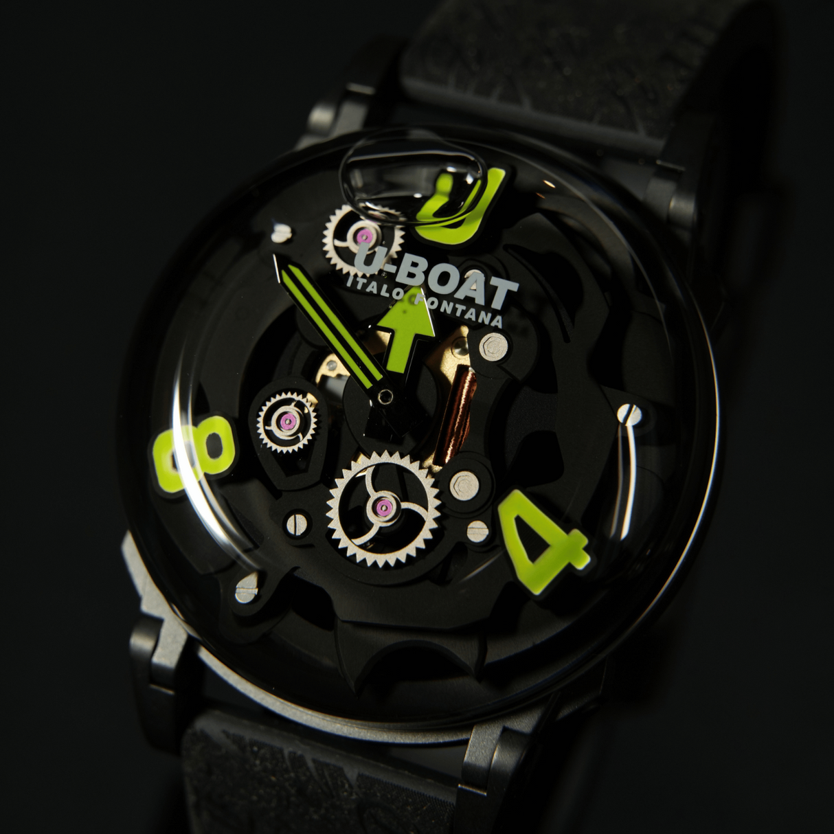 U-Boat Men's Watch 44mm U-65 Black Green