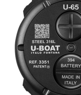 U-Boat Men's Watch 44mm U-65 Black Green