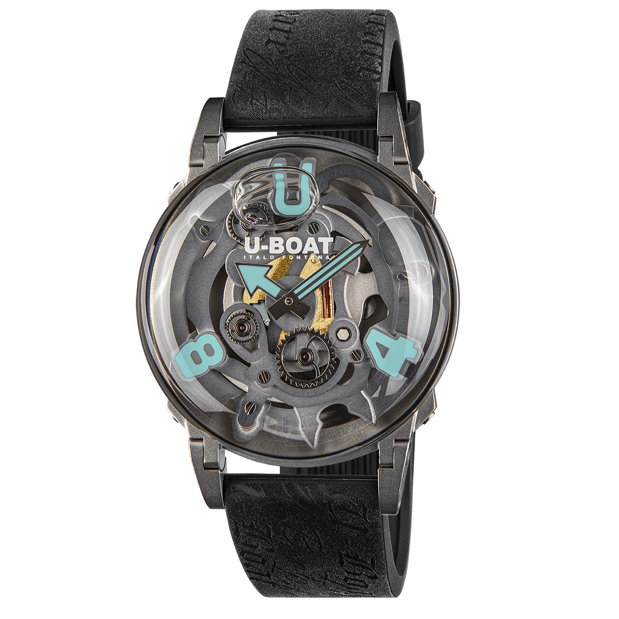 U-Boat Men's Watch 44mm U-65 Black Turquoise