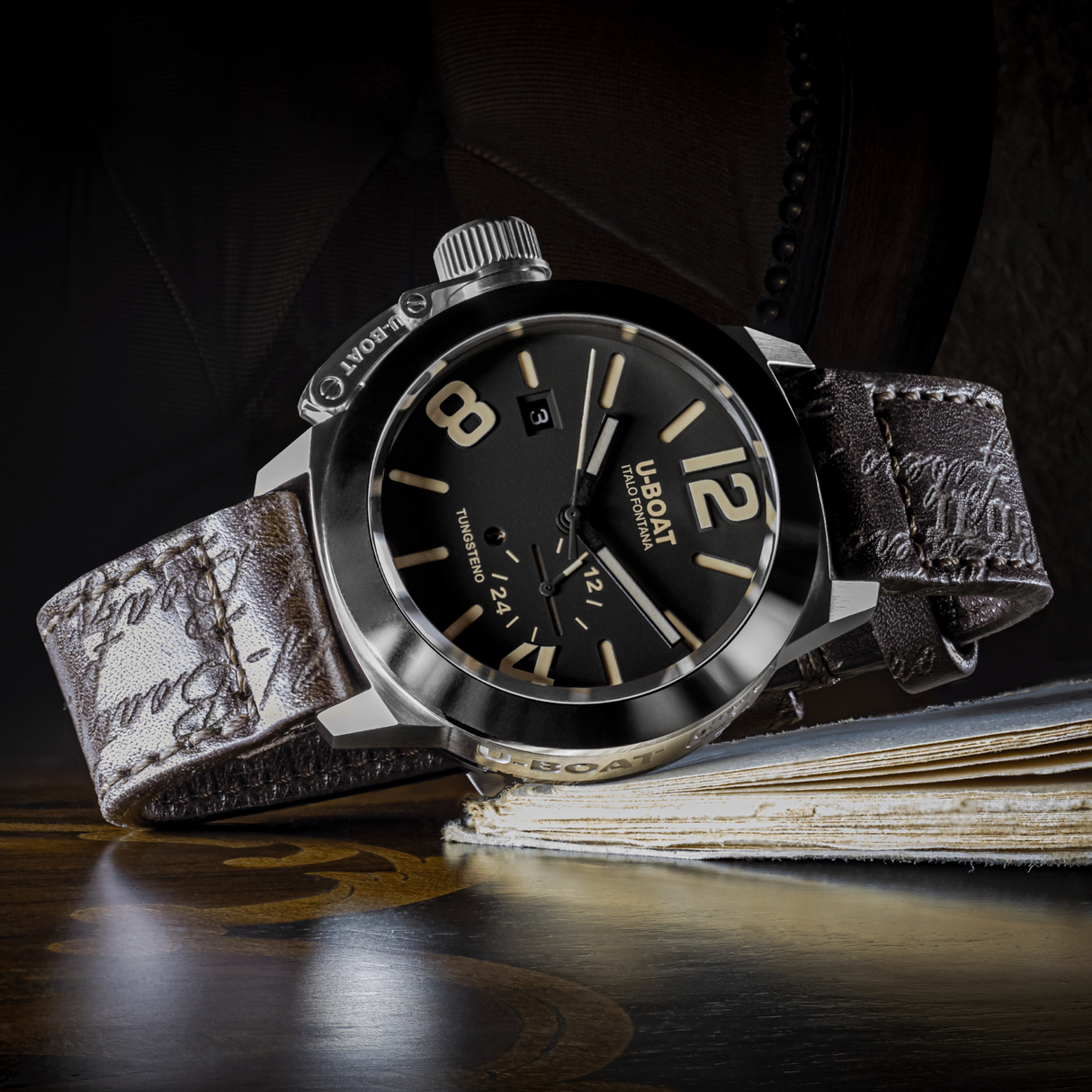 U-Boat Men’s Watch 42mm Classico Tungsten Black