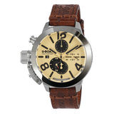 U-Boat Men’s Watch 45mm Classico Tungsten Chronograph Beige Brown
