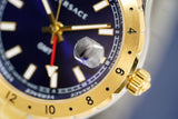 Versace Men's Watch Hellenyium GMT Two-Tone Blue V11060017 - Designer Watch Store