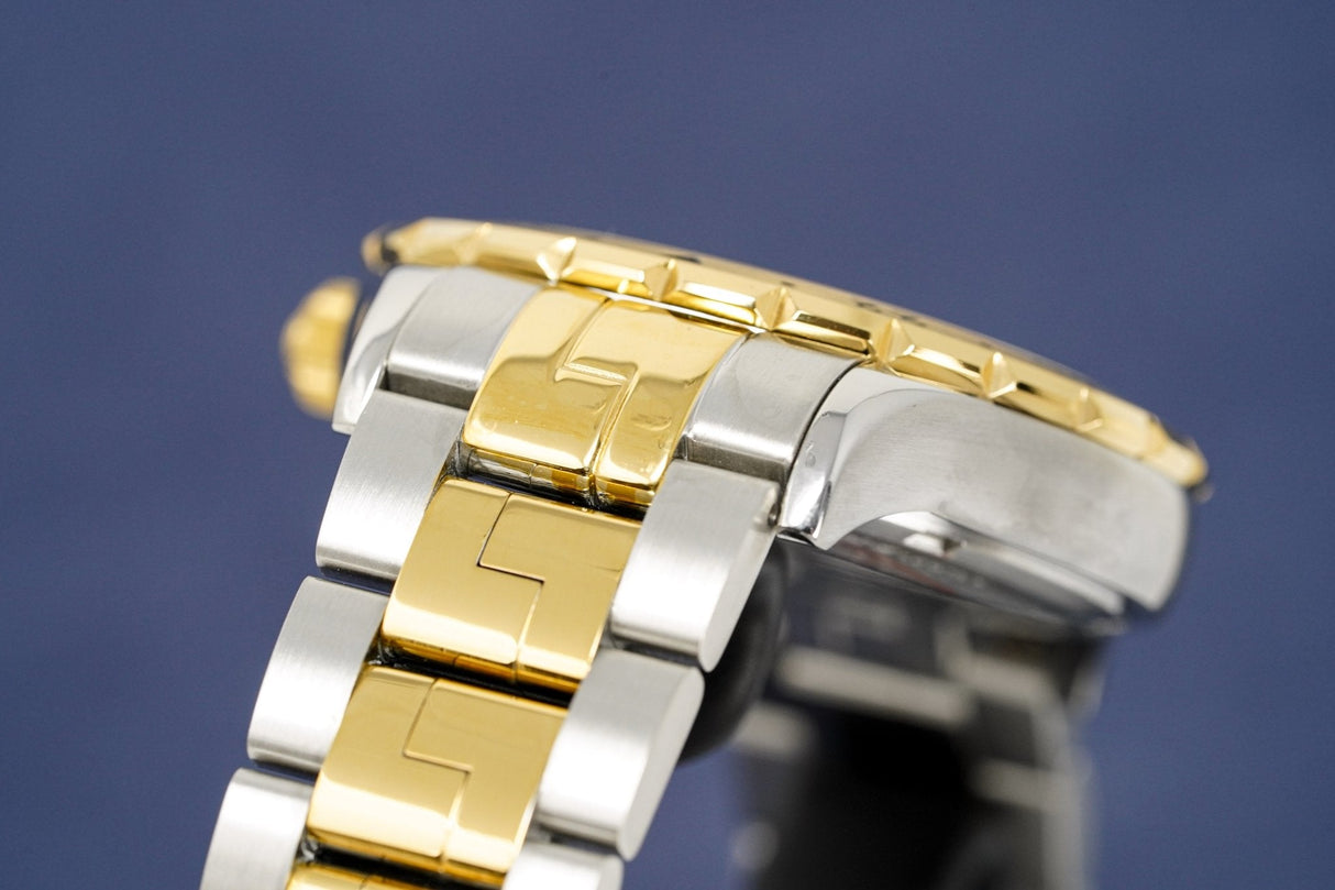 Versace Men's Watch Hellenyium GMT Two-Tone Blue V11060017 - Designer Watch Store