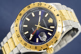 Versace Men's Watch Hellenyium GMT Two-Tone Blue V11060017 - Designer Watch Store