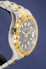 Versace Men's Watch Hellenyium GMT Two-Tone Brown V11040015 - Designer Watch Store