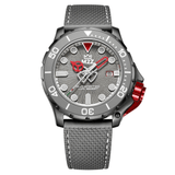 M2Z Men's Watch Diver 200 Grey IP Gun 200-004