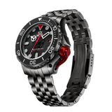 M2Z Men's Watch Diver 200 Plated Bracelet Black 200-005X