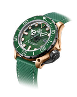 M2Z Men's Watch Diver 200 Green/Rose Gold 200-010