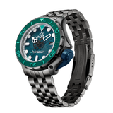 M2Z Men's Watch Diver 200 Plated Bracelet Teal 200-011X