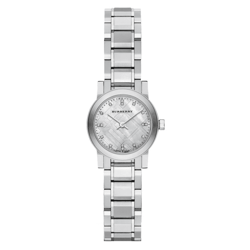 Burberry Ladies Watch The City Diamonds Steel 26mm BU9213 Designer Watch Store