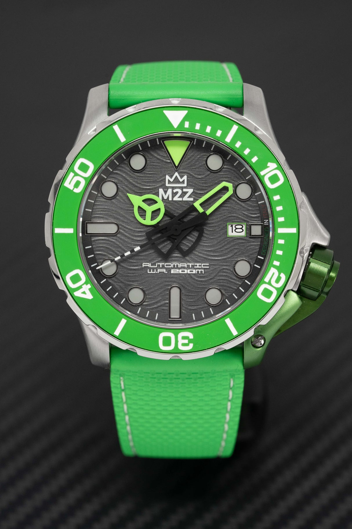 M2Z Men's Watch Diver 200 Green 200-001B