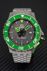 M2Z Men's Watch Diver 200 Bracelet Green 200-001X