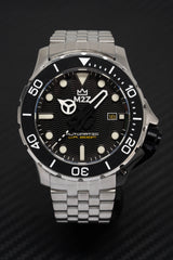 M2Z Men's Watch Diver 200 Bracelet Black 200-002X