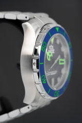 M2Z Men's Watch Diver 200 Bracelet Green Blue 200-003X
