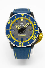 M2Z Men's Watch Diver 200 Blue/Yellow 200-006B