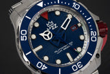 M2Z Men's Watch Diver 200 Bracelet Blue 200-007X