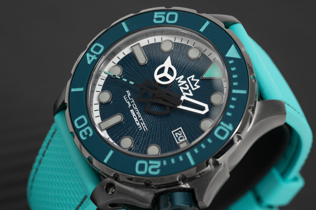 M2Z Men's Watch Diver 200 Teal 200-011