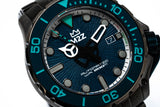 M2Z Men's Watch Diver 200 Plated Bracelet Teal 200-011X