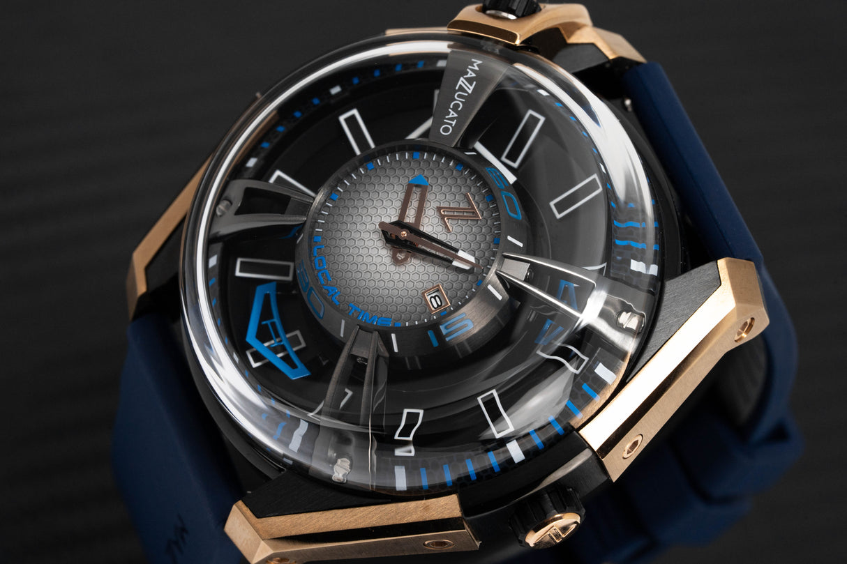 Mazzucato Watch Automatic LAX Limited Edition Dual Time 02-RG