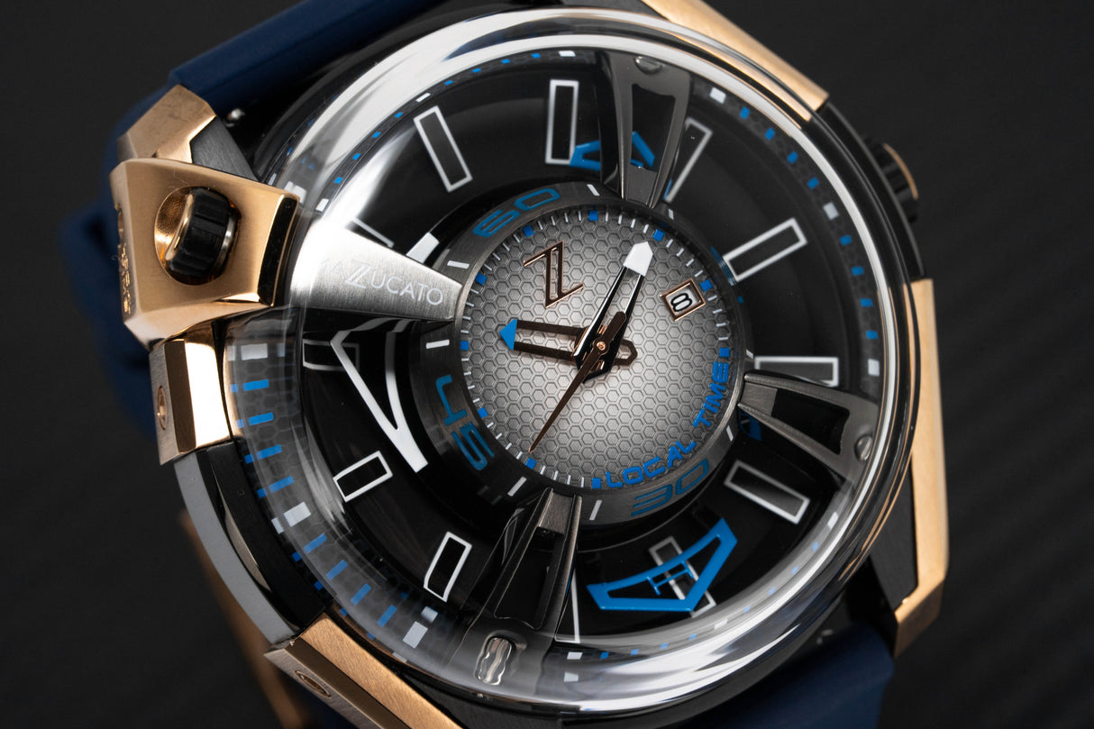 Mazzucato Watch Automatic LAX Limited Edition Dual Time 02-RG