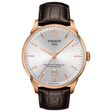 Tissot Men's Automatic Watch Chemin Des Tourelles Powermatic 80 Two-Tone Rose Gold T0994073603700