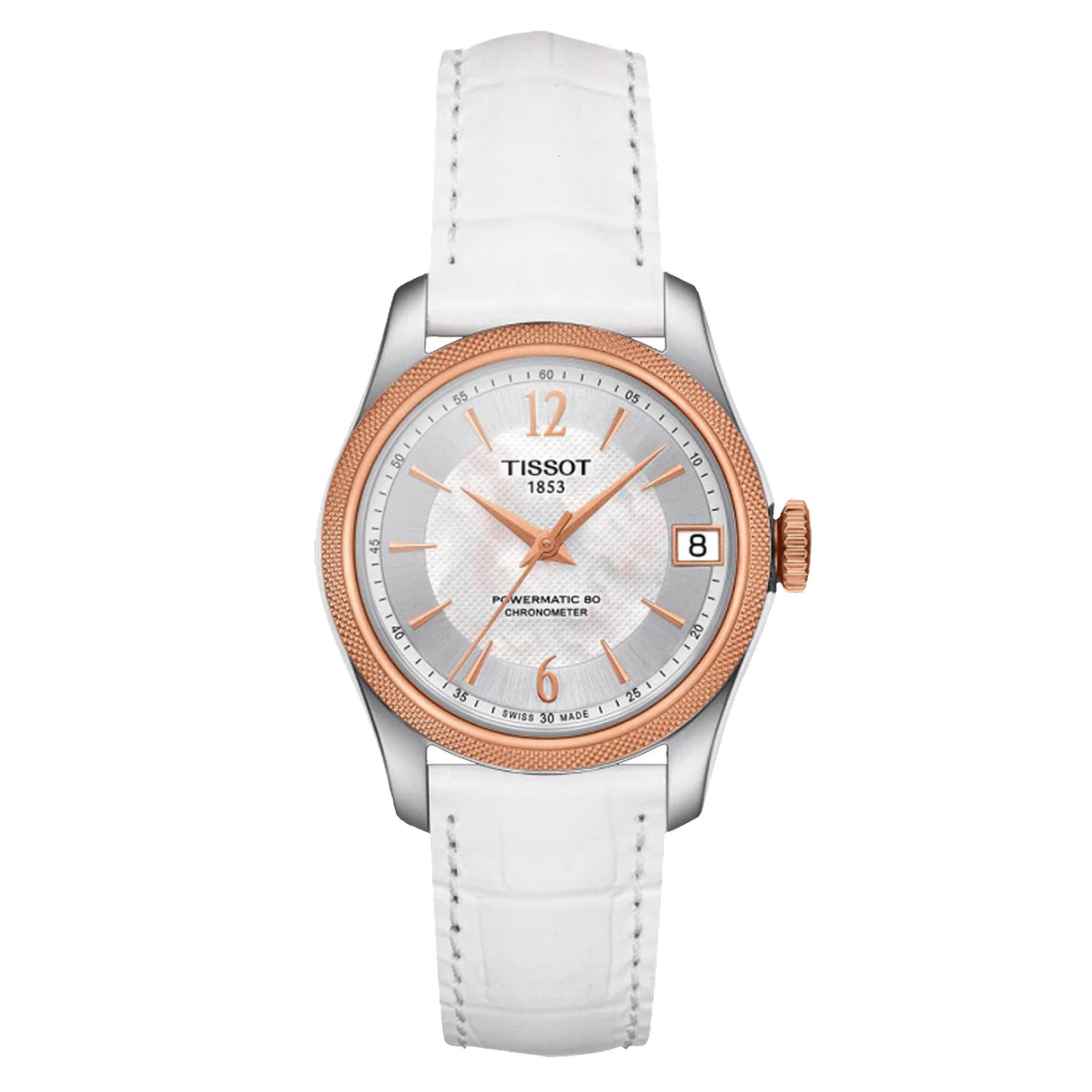 Tissot Ladies Automatic Watch Ballade COSC Powermatic 80 White T1082082611700