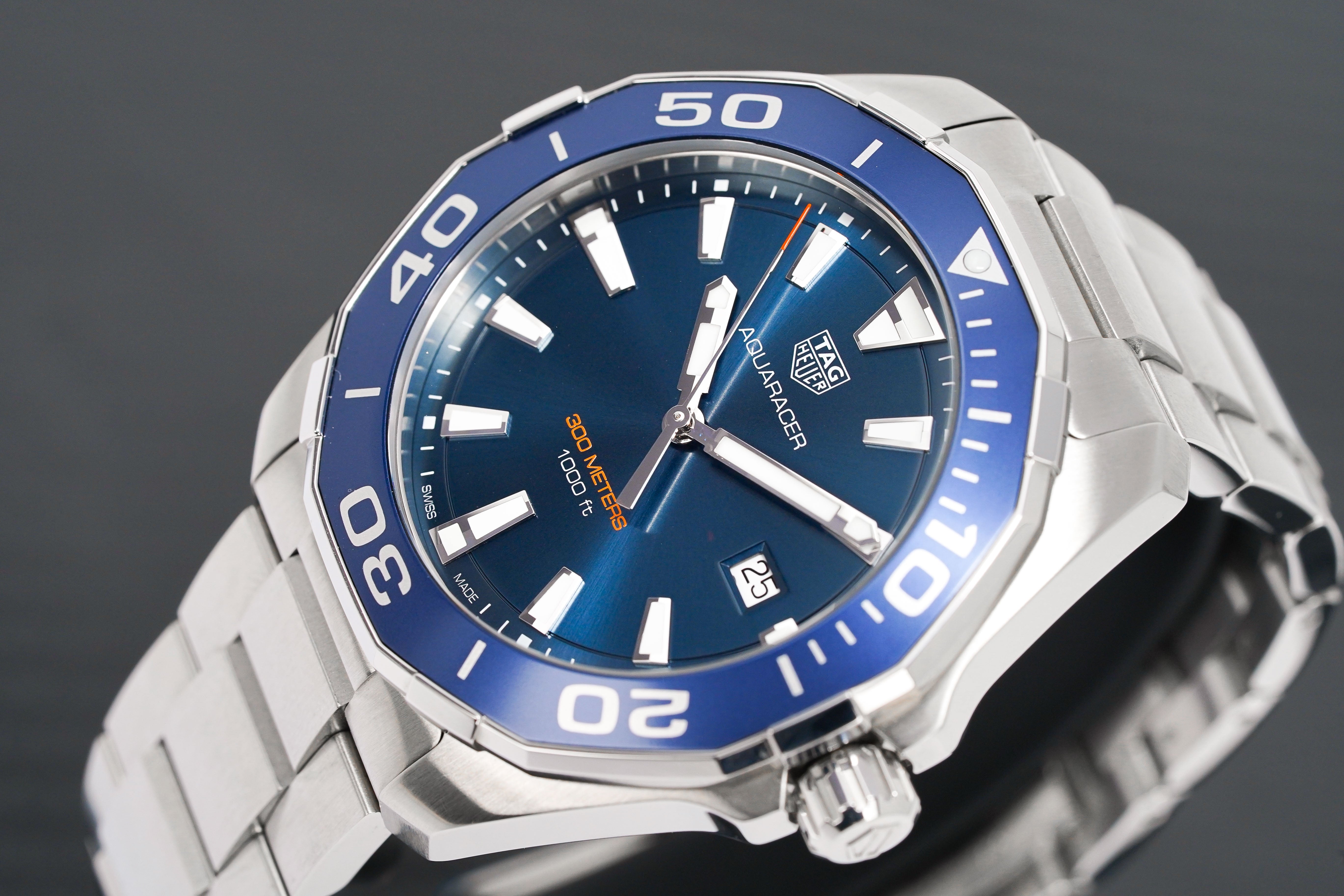 TAG HEUER Quartz Watch AQUARACER Blue 43mm WAY101C.BA0746 Designer Watch Store