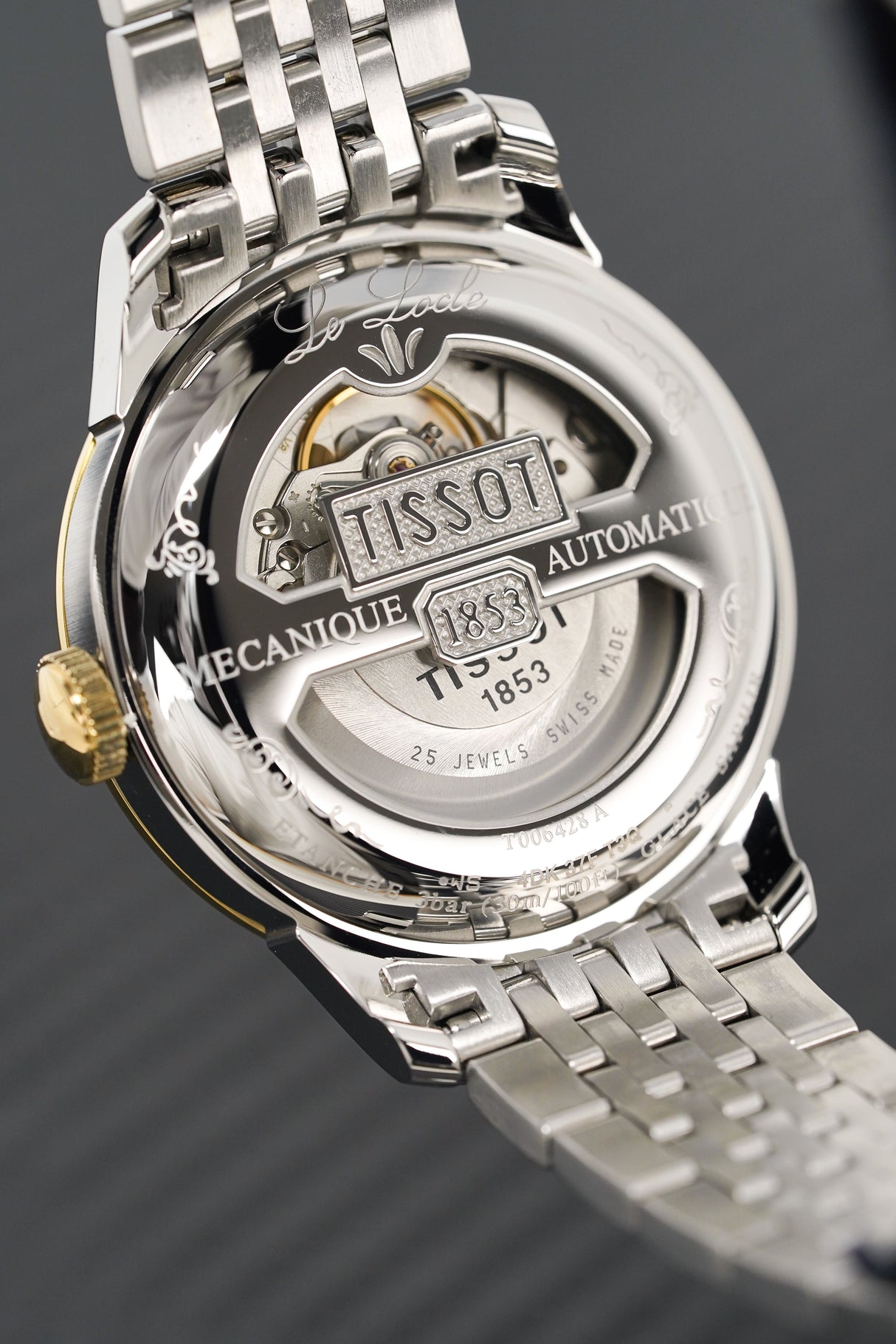 Tissot Automatic Men's Watch Le Locle Small Seconds Two-Tone T0064282203200