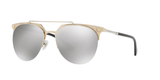 Versace Women's Sunglasses Pilot Gold/Silver Mirror VE218112526G