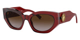 Versace Women's Sunglasses Cat Eye Burgundy/Brown VE4376B388/13