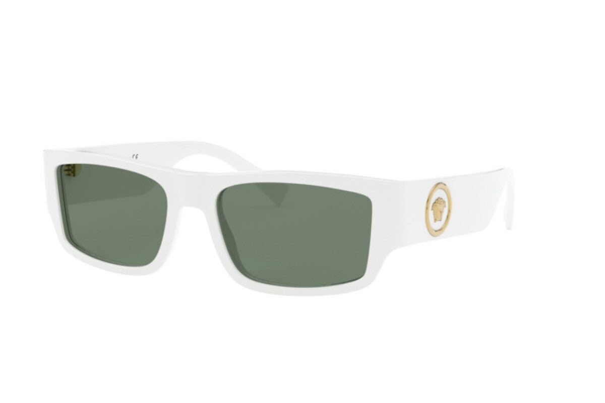 Versace Unisex Sunglasses Rectangular White/Green VE4385532771