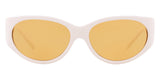 Versace Women's Sunglasses Cat Eye White/Yellow VE4386401/7