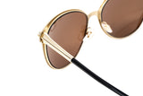 Versace Women's Sunglasses Square Black/Gold Mirror VE216813772T