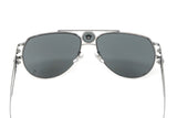Versace Men's Sunglasses Medusa Pilot Silver Mirror VE222510016G