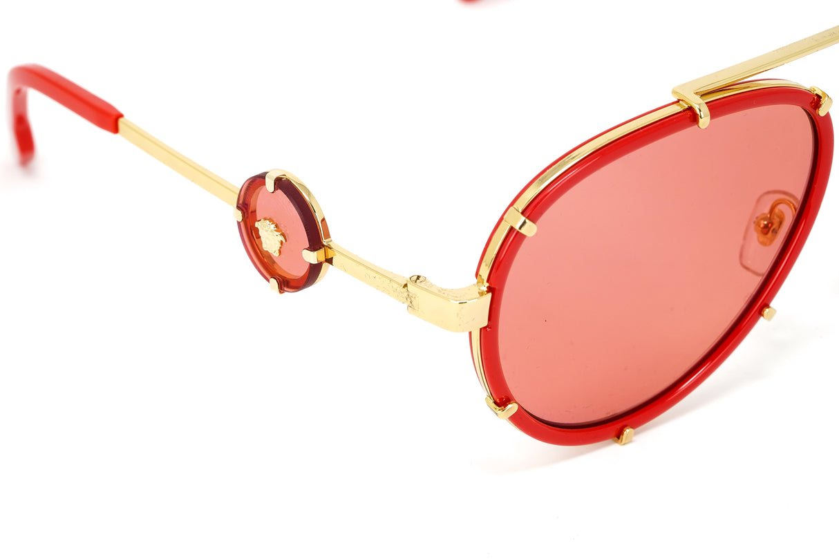 Versace Women's Sunglasses Pilot Red/Pink Mirror VE22321472C8