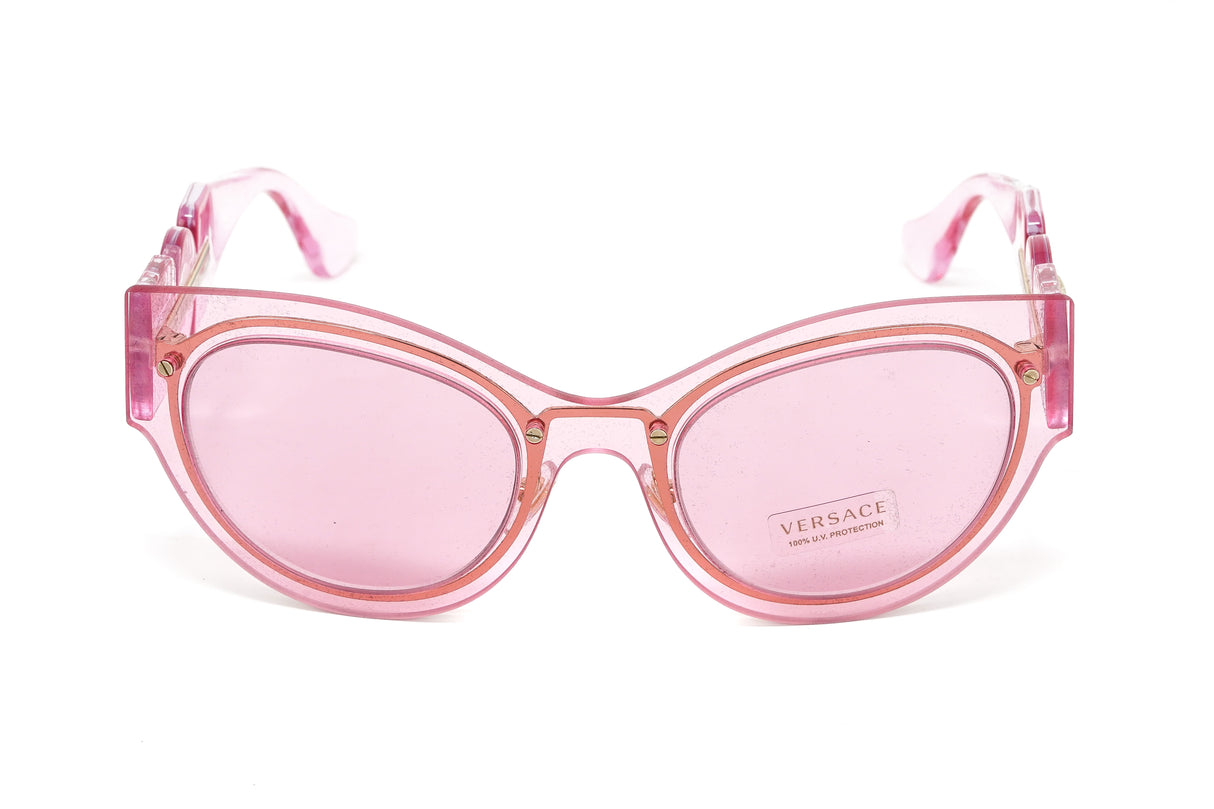Versace Women's Sunglasses Cat Eye Transparent Pink VE2234125284