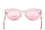 Versace Women's Sunglasses Cat Eye Transparent Pink VE2234125284