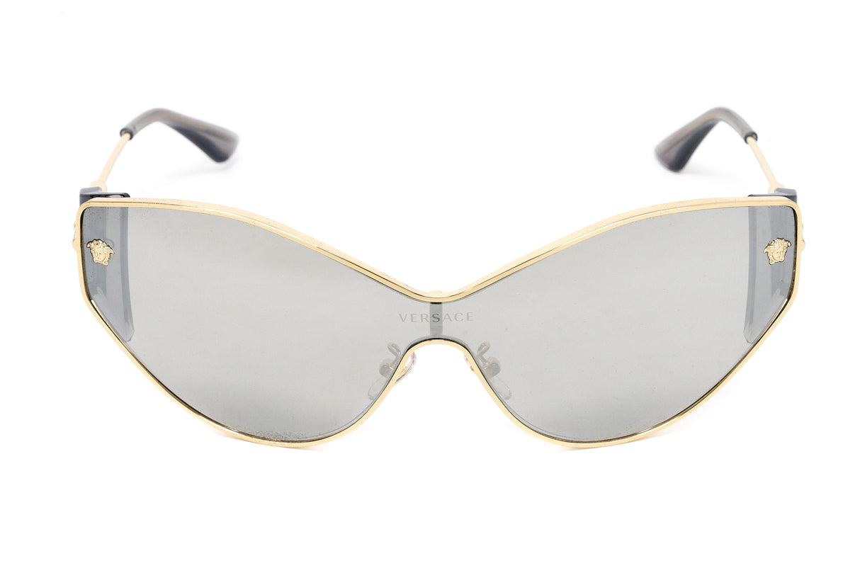 Versace Women's Sunglasses Cat Eye Gold/Grey Mirror VE223912526G