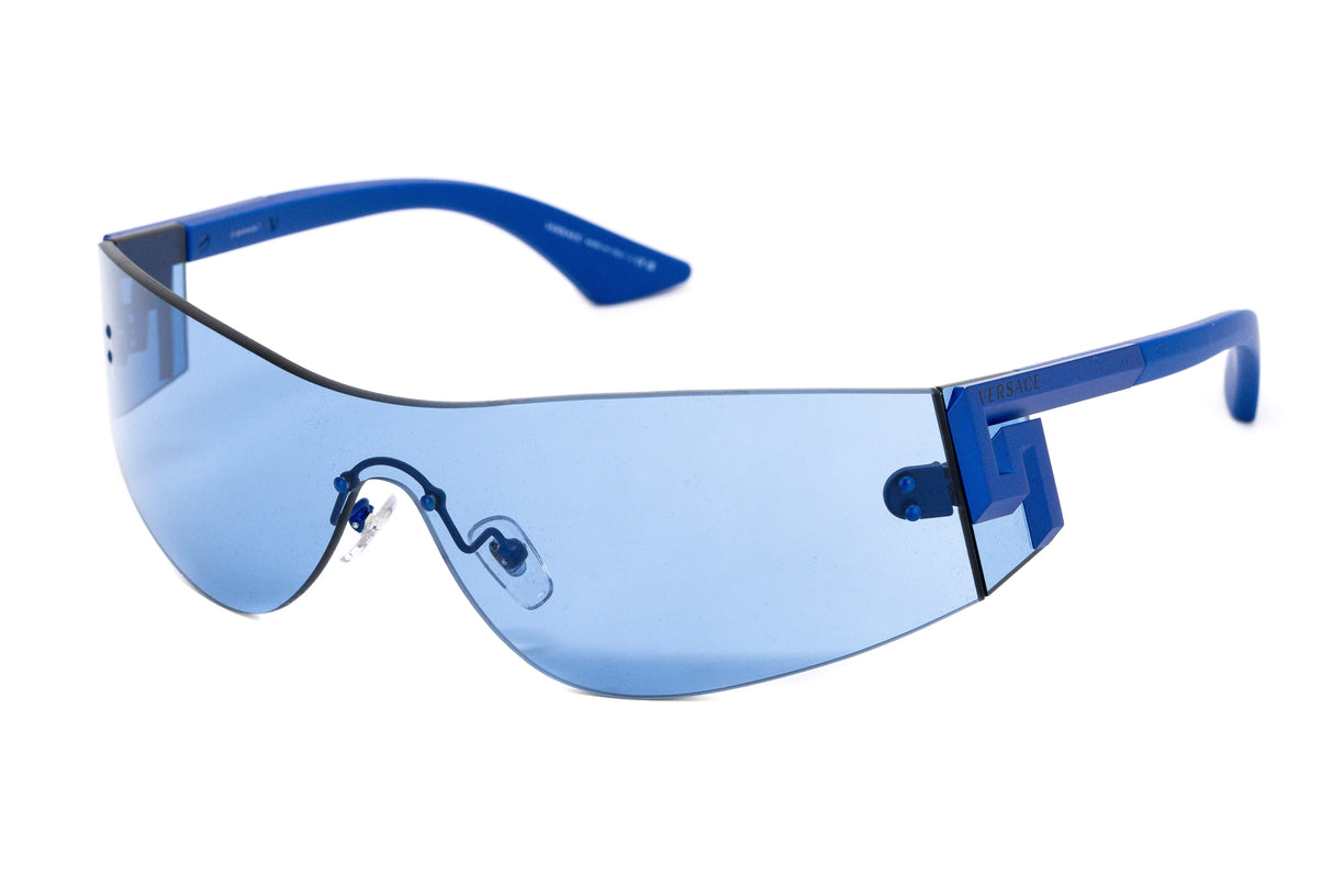 Versace Women's Sunglasses Rimless Shield Blue VE2241147972