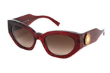 Versace Women's Sunglasses Cat Eye Burgundy/Brown VE4376B388/13