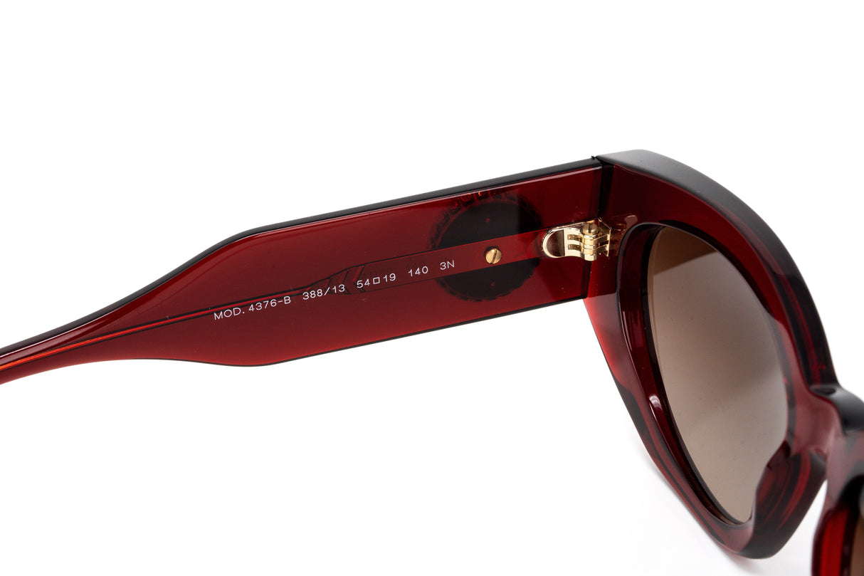 Versace Women's Sunglasses Cat Eye Burgundy/Brown VE4376B388/13