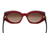 Versace Women's Sunglasses Cat Eye Burgundy/Brown VE4376B388/13