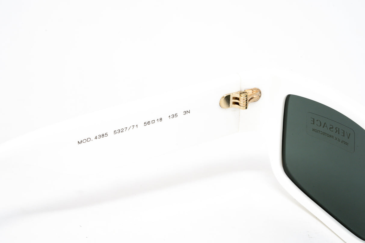 Versace Unisex Sunglasses Rectangular White/Green VE4385532771